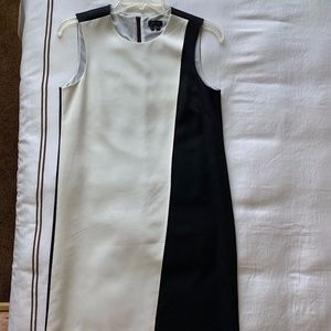 Theory Color Block Silk Sheath Dress